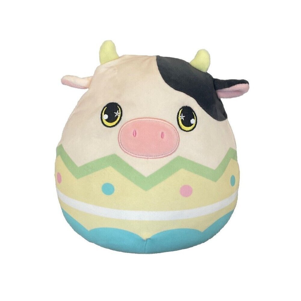 Squishmallow 8” Connor The Cow Easter Egg Plush Kellytoy 2022